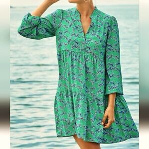 Lilly Pulitzer Winona Stretch Dress, Everglades Green, Heebee Zeebes, NWOT